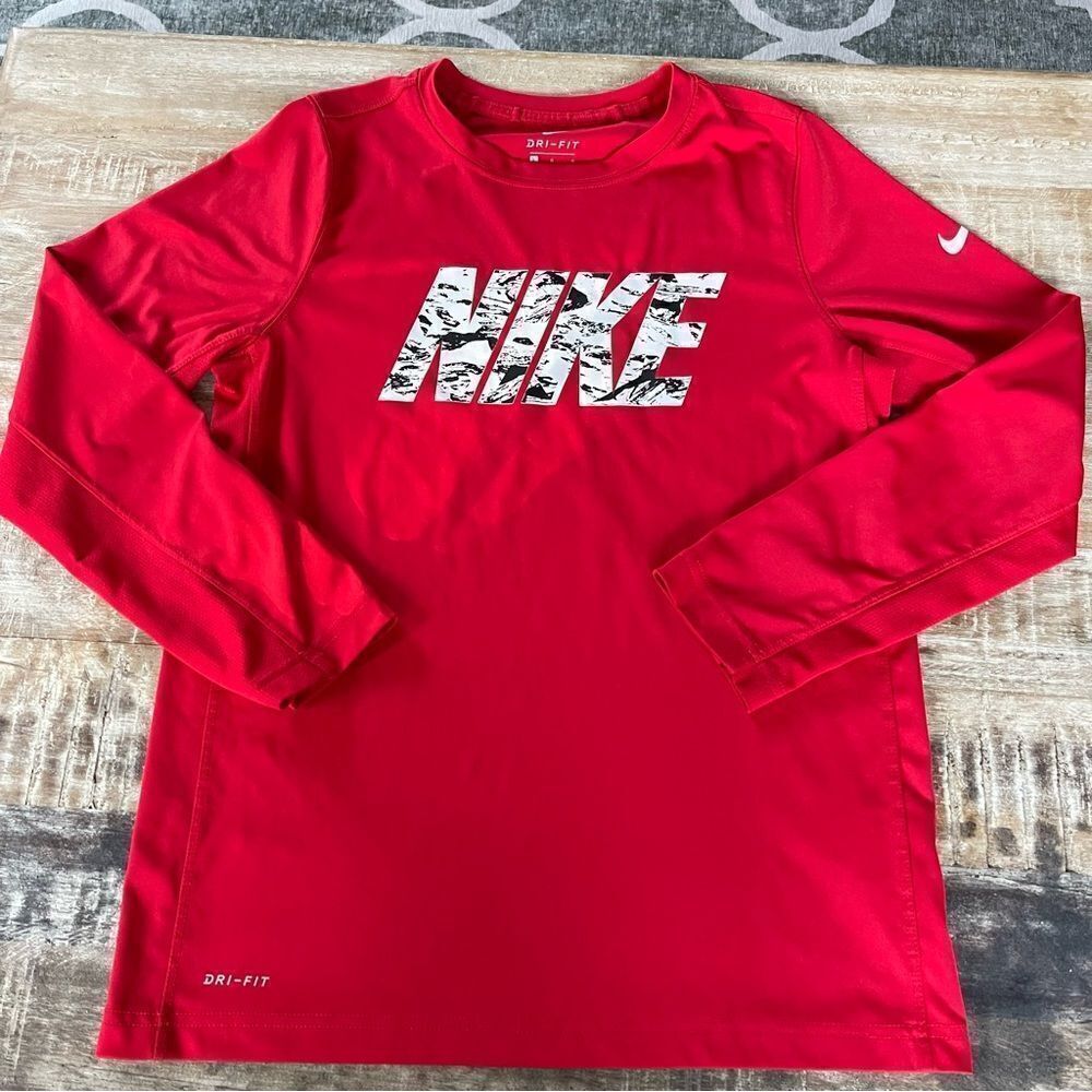 Nike Red dry fit long sleeve